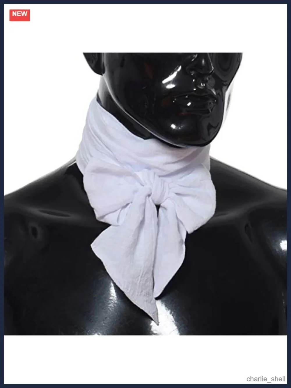 Mens Renaissance Scarf Jabot Cravat Costume Collar Cotton Adjustable